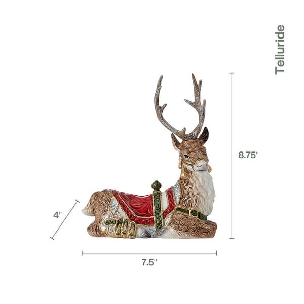 Seasonal - Resting Deer Candle Holder