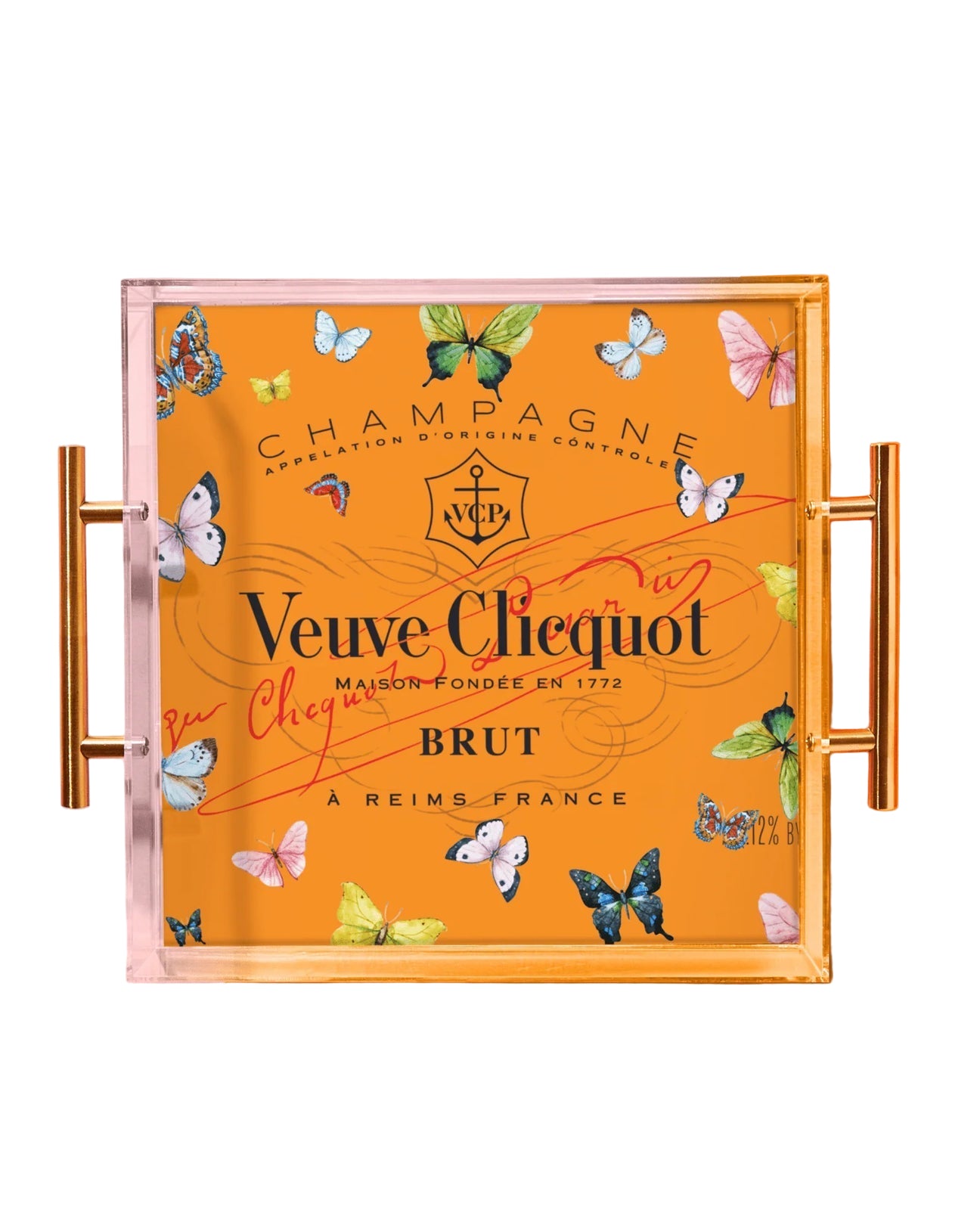 Tray - Acrylic - Bubbly Butterfly - Large