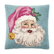 Seasonal - Pillow - Retro Pink Santa Hook - 18”x18”
