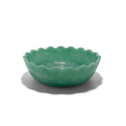 Bowl - Scalloped Green Resin - Small