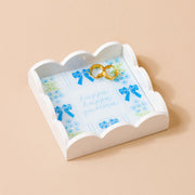 Trinket Tray - Scalloped - Kappa Kappa Gamma