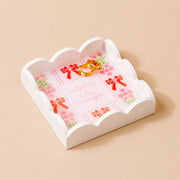 Trinket Tray - Scalloped - Alpha Chi Omega