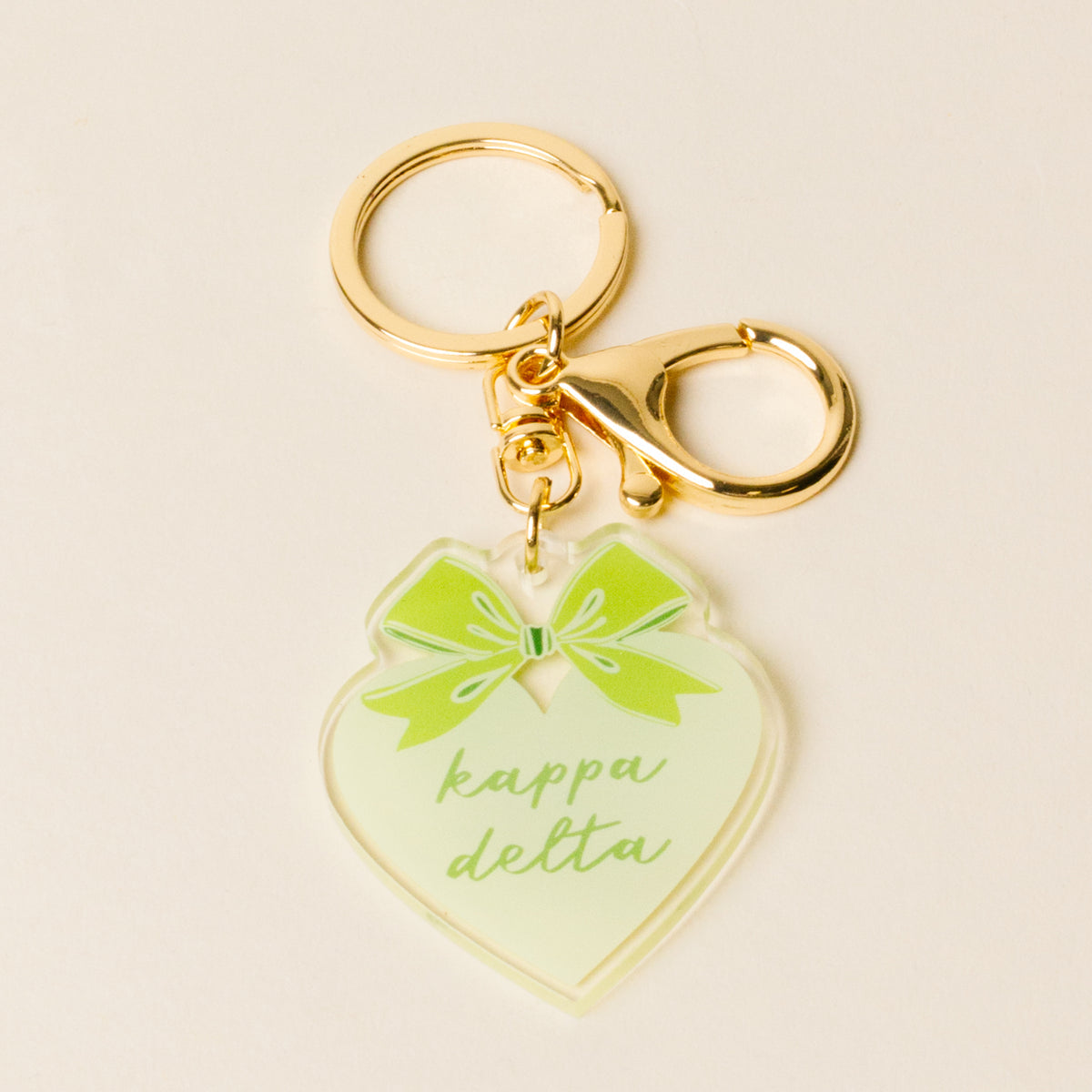 Accessories - Keychain - Acrylic Sweetheart Bow - Kappa Delta