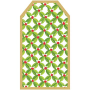 Seasonal - Gift Tag - Leaf and Berry Ditz - Foil