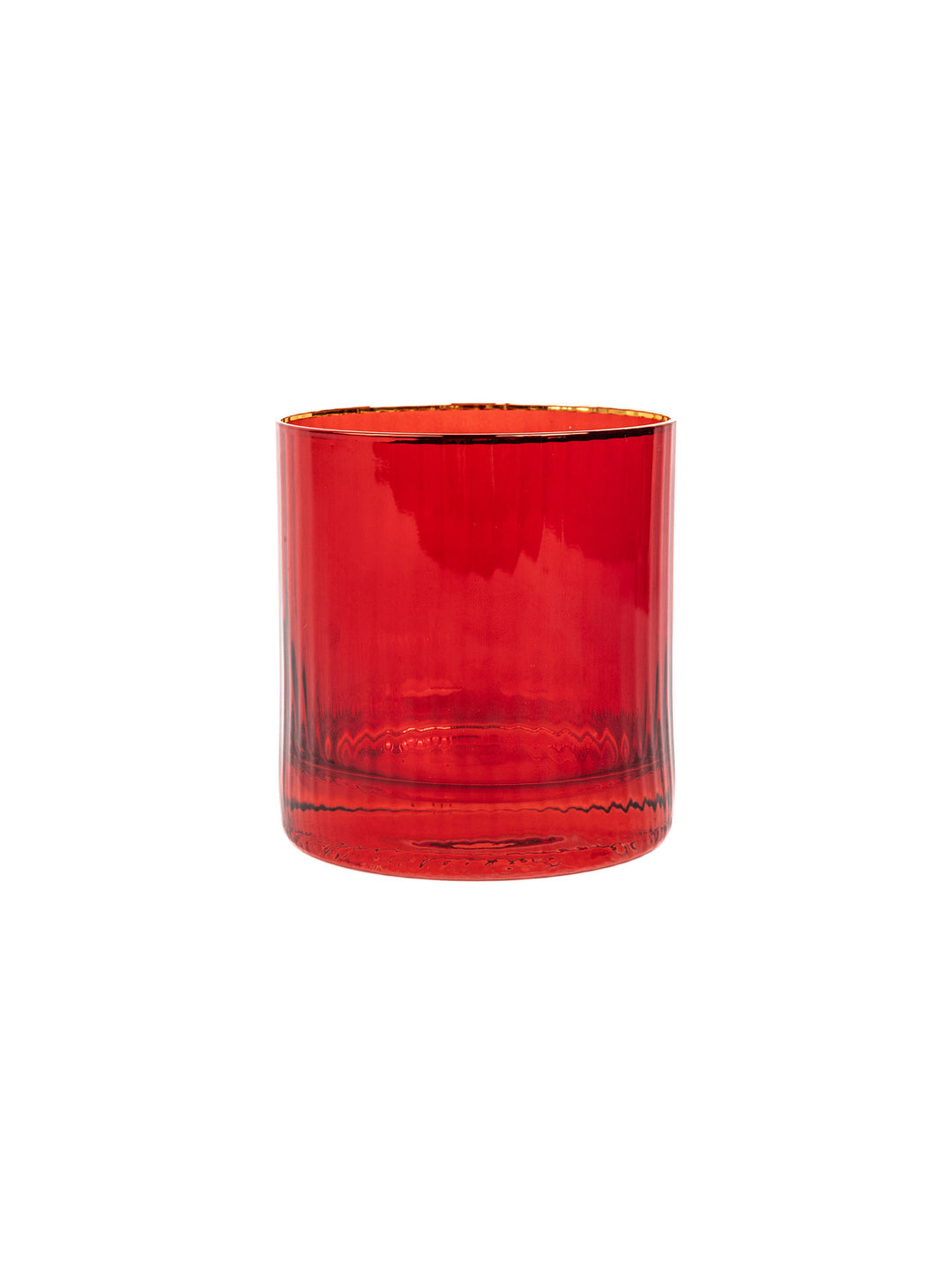 Drinkware - Cocktail Glass - Red Ribbed