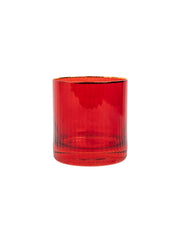 Drinkware - Cocktail Glass - Red Ribbed