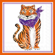 Napkins - Cocktail - Purple Sitting Tiger