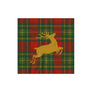 Napkins - Cocktail - Reindeer Tartan Red