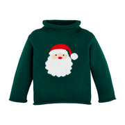 Seasonal - Children - Apparel - Santa Rollneck Sweater - Green - Medium