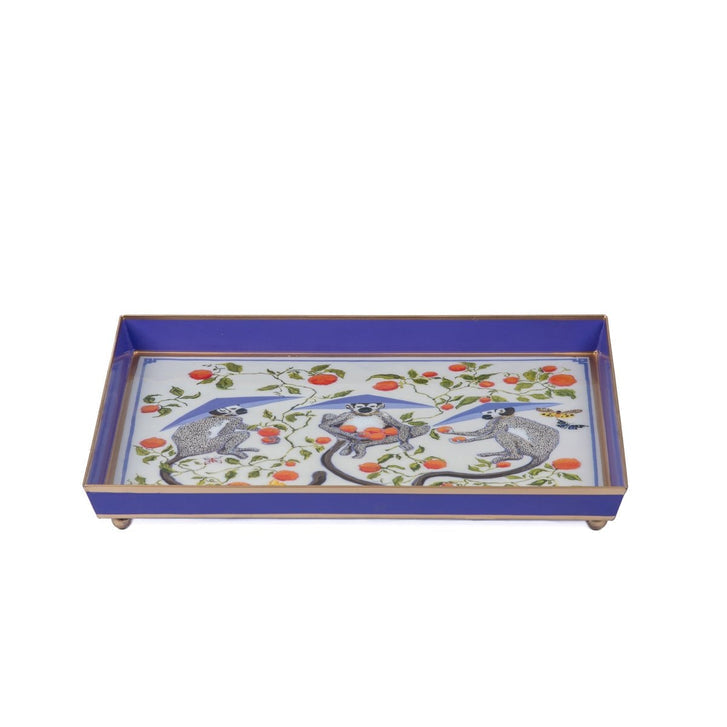 Tray - Monkey Trio Enameled Oliver - 8”x12”