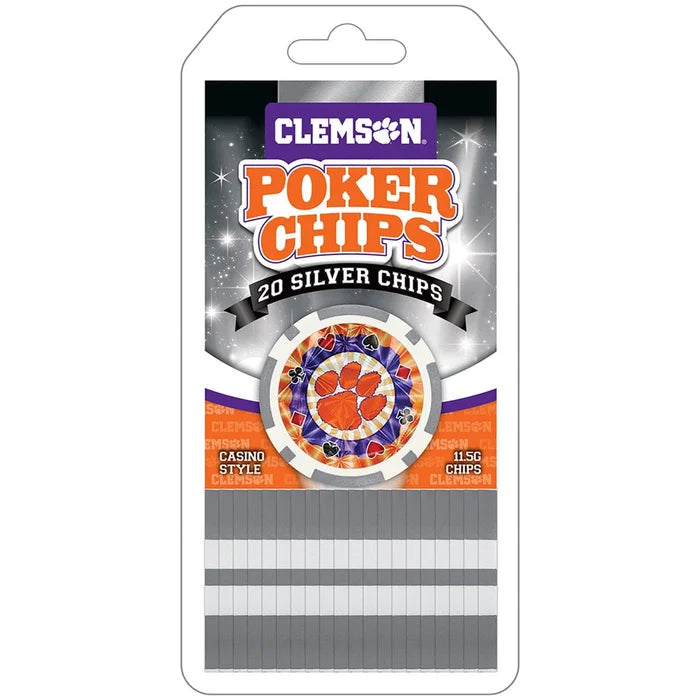 Gameday - Clemson - Poker Chips - 20 Pack