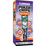 Gameday - Clemson - Poker Chips - 100 Pack