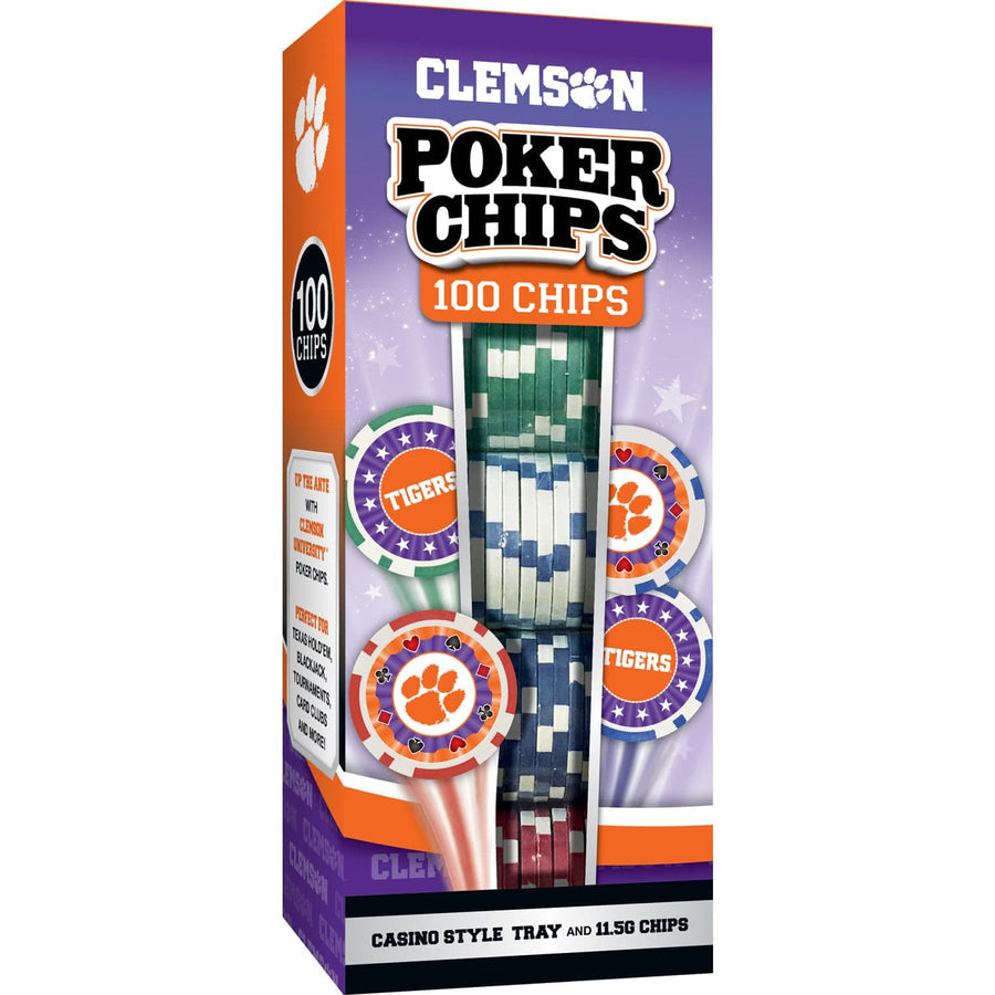 Gameday - Clemson - Poker Chips - 100 Pack