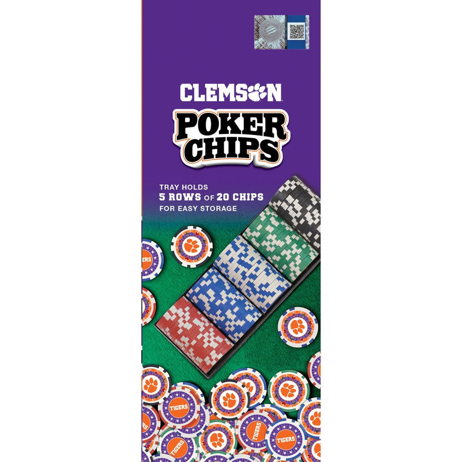Gameday - Clemson - Poker Chips - 100 Pack