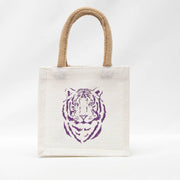 Easy Tiger Petite Gift Tote - White and Purple