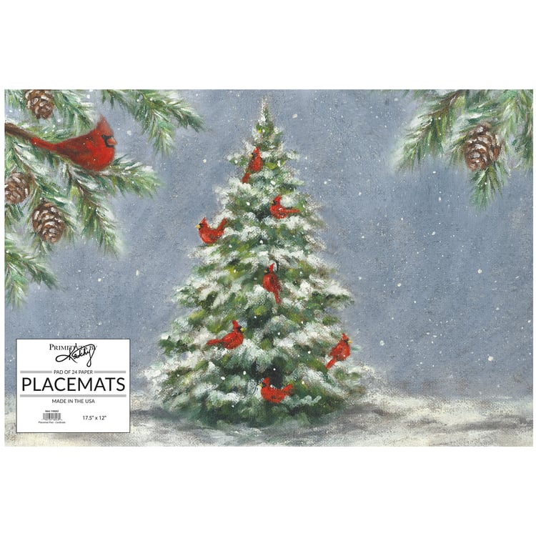 Seasonal - Paper Placemat - Cardinals