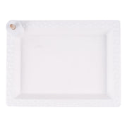 Platter - Rectangle Dotted For Topper - Ceramic