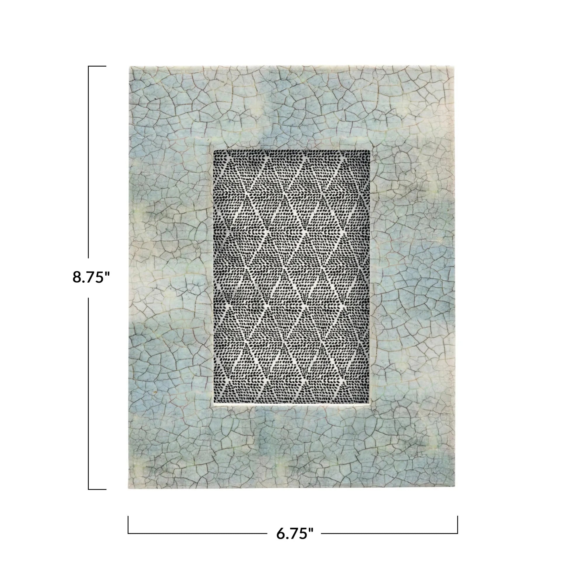 Frame - Blue Crackle Finish - 4”x6”
