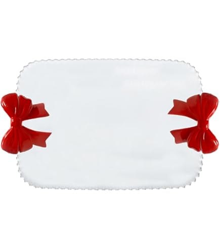 Seasonal - Red Bow Tray - Large
