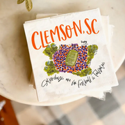Clemson, SC Tailgate Napkins- Lunch Size