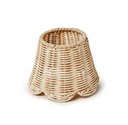 Lamp Shade - Rattan - Scalloped Edge