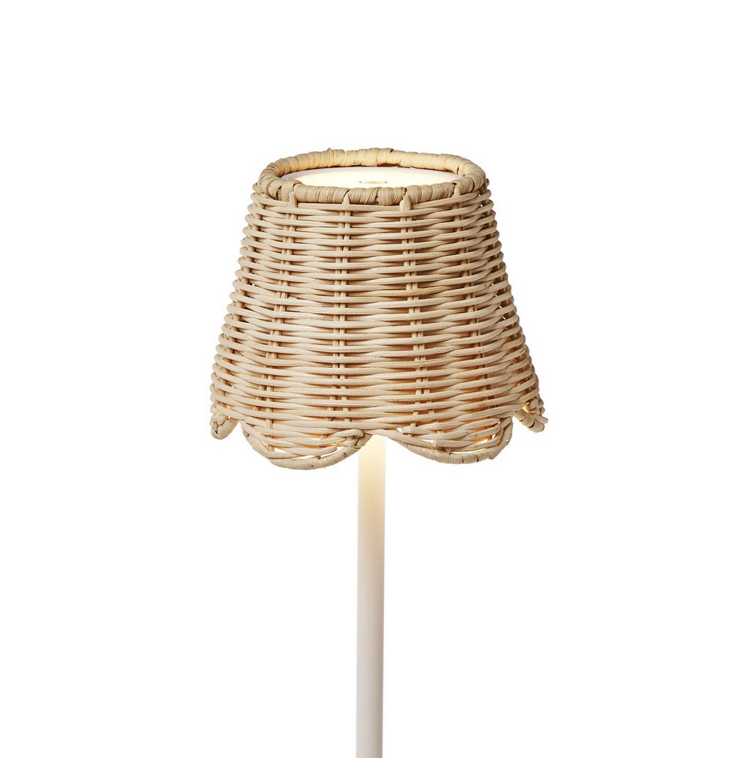 Lamp Shade - Rattan - Scalloped Edge
