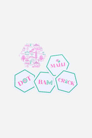 Household - Coaster - Let’s Mahjong- Paper - Set of 24