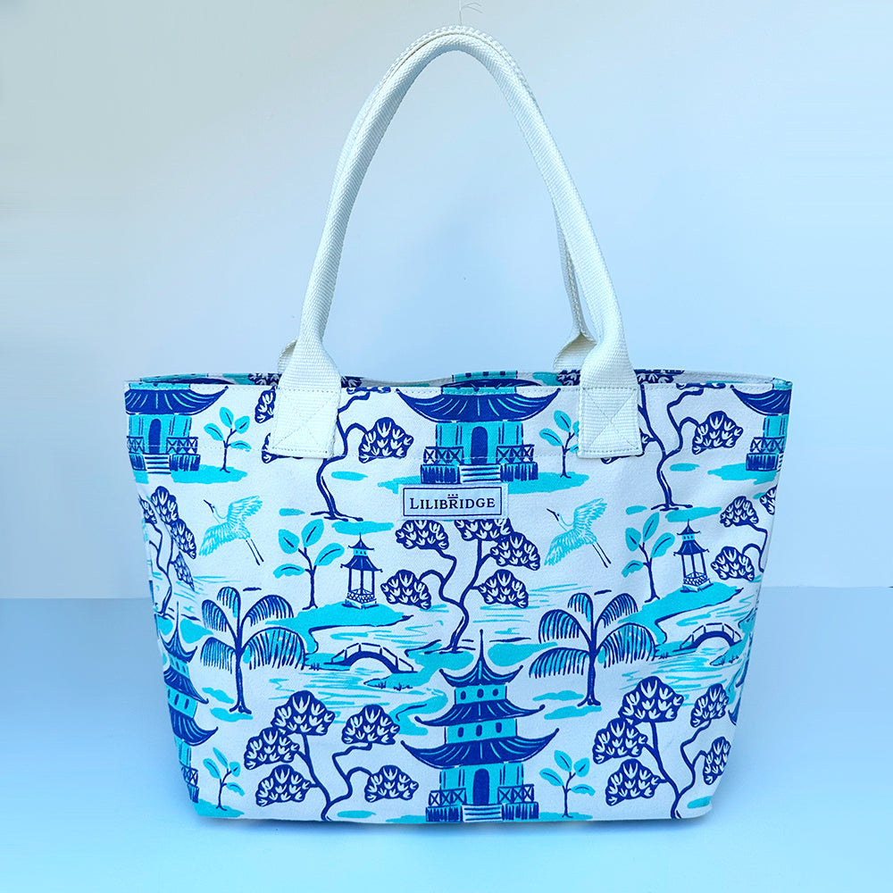 Accessories - Tote bag - Lilibridge Blue Pagoda