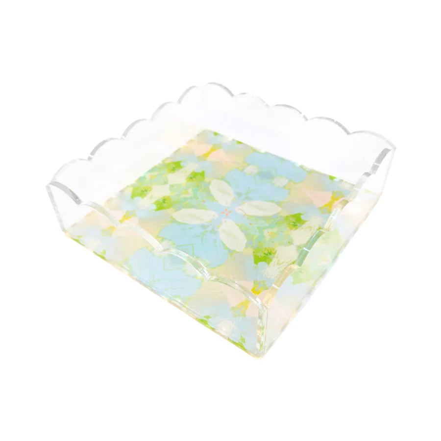 Tray - Elephant Falls Scalloped Tray - 8x8