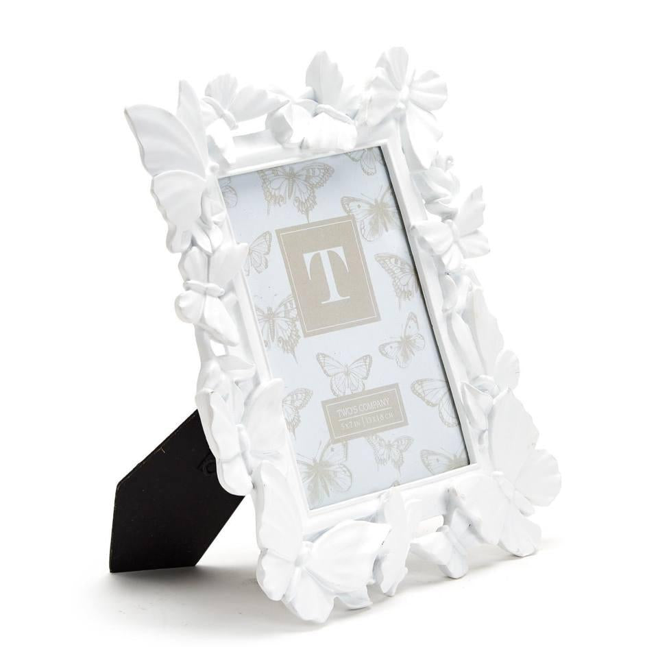 Frame - White Butterfly - White - 5”x7”