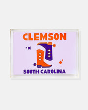 Gameday - Tray - Acrylic - Clemson Boots