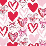 Seasonal - Napkins - Cocktail - Valentine Hearts