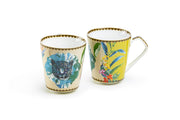 Home Decor - Mug - Summer Savanna - Leopard Blue 12 oz. - Fine Porcelain