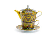 Home Decor - Golden Moroccan - Fine Porcelain - Tea For One Set
