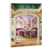 Book titled 'Design Reimagined' by Corey Damen Jenkins with a colorful interior design scene on the cover.