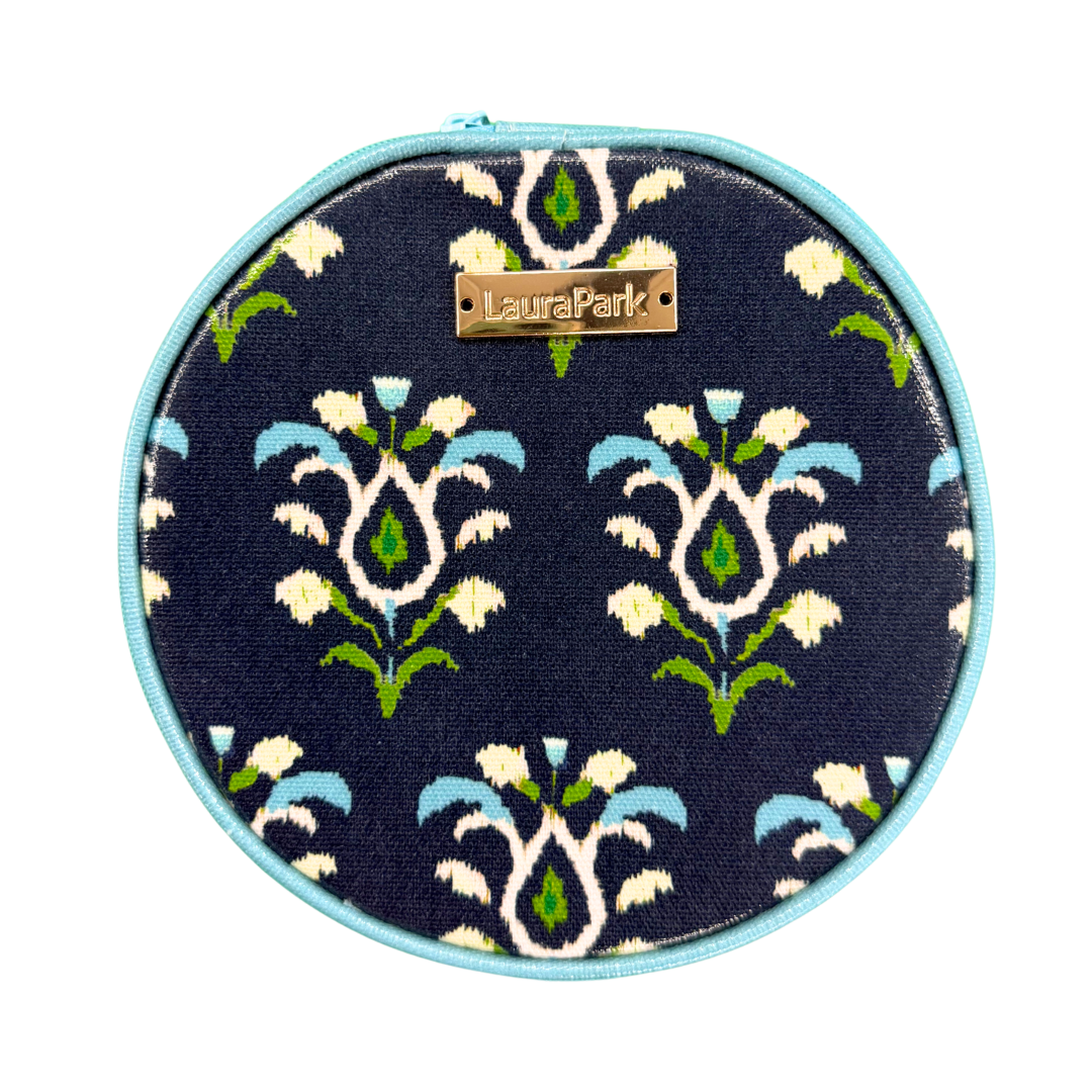 Accessories - Jewelry Case - Rosemary Indigo - Round