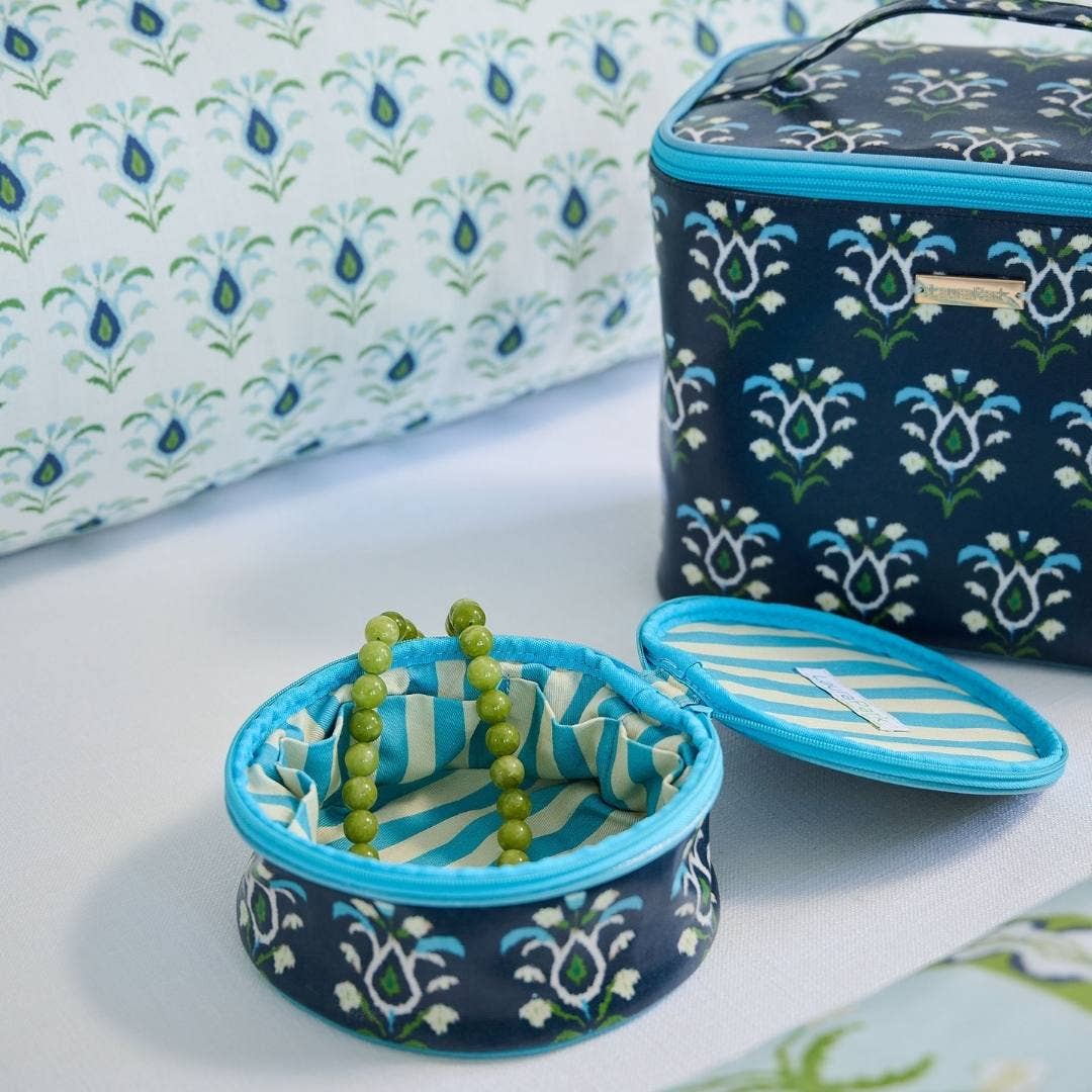 Accessories - Jewelry Case - Rosemary Indigo - Round