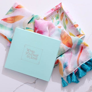 Women - Accessories - Scarf - Wrap Yourself in Love - Pink Daisies