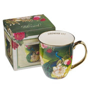 Inspirational - Mug- Blue/White Peacock Blessed