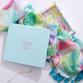 Women - Accessories - Scarf - Courage Dear Heart - smooth Sea Glass