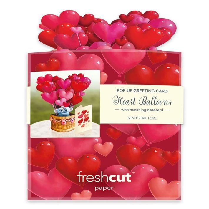 Seasonal - Valentine’s Day - Pop Up Card - Mini Heart Balloons