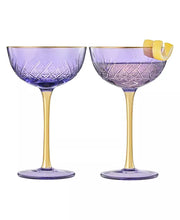 Barware - Art Deco Coupe - Purple - set of 2