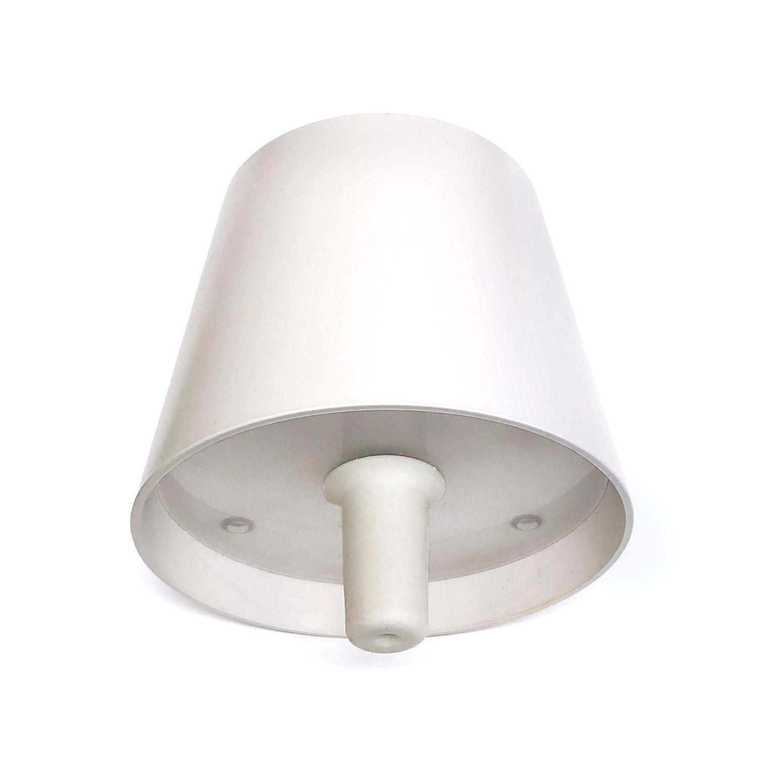 White bottle lamp on a white background 