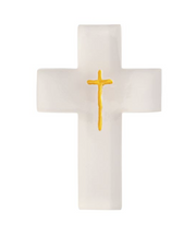 Inspirational - Cross - Painted Resin - White