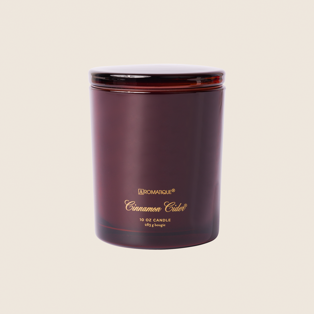 Cinnamon Cider Candle - 10 oz Amber Glass Fall Candle