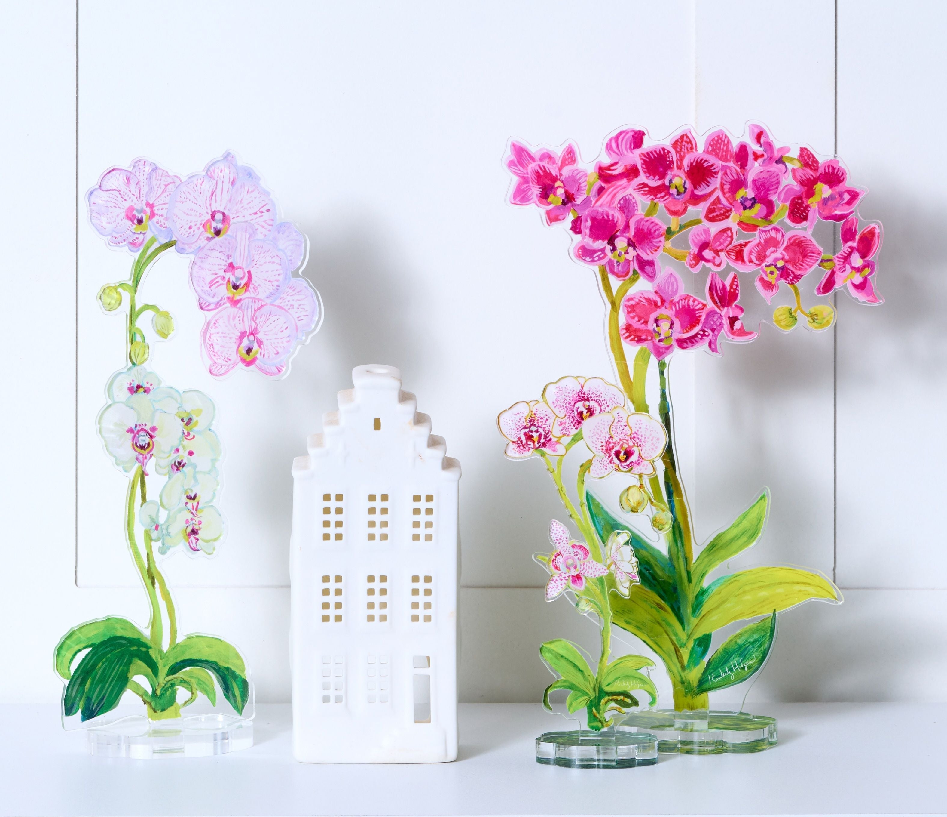 Home - Acrylic Flower - Moon Orchid - Large