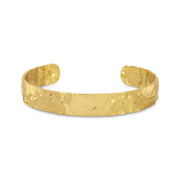 Jewelry - Bracelet - Cuff - Sculpted Texture - Gold