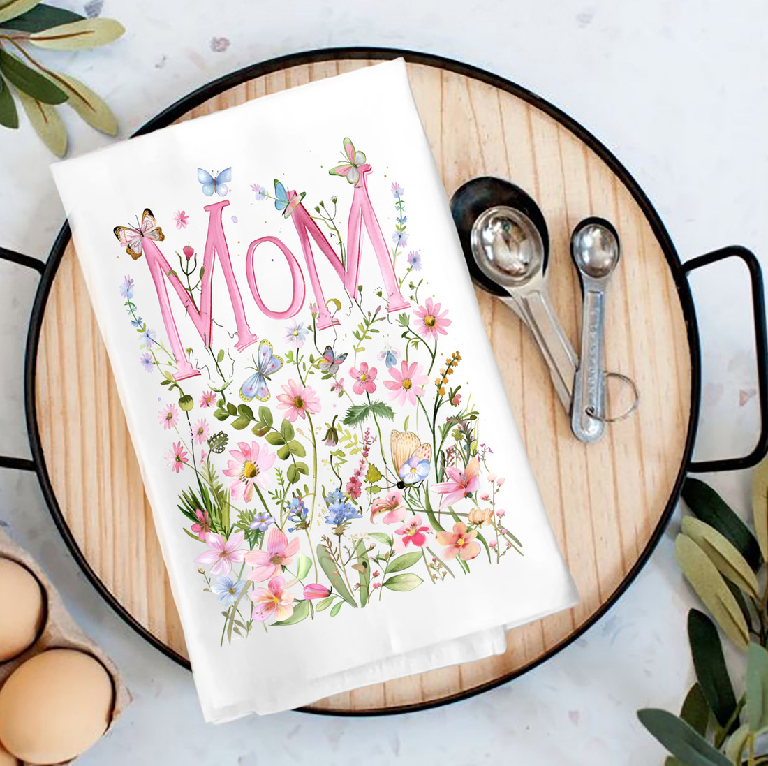 Mother's Day Wildflowers Tea Towel – Mom