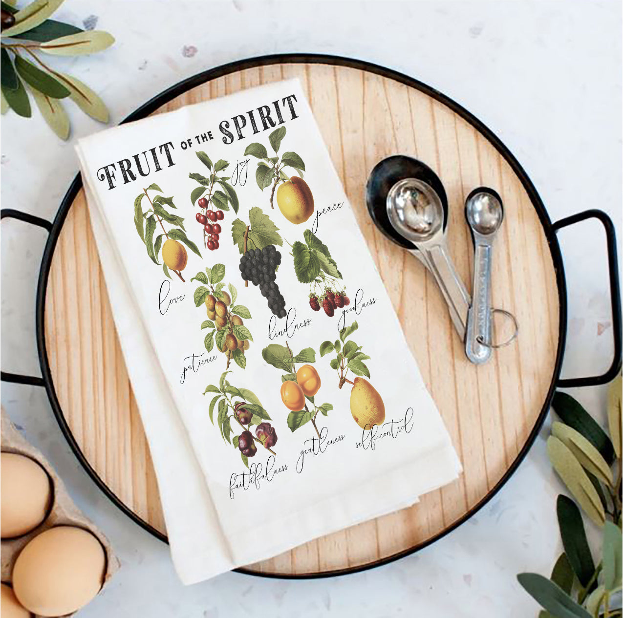 Home Decor - Inspirational - Tea Towel - Fruit of the Spirit