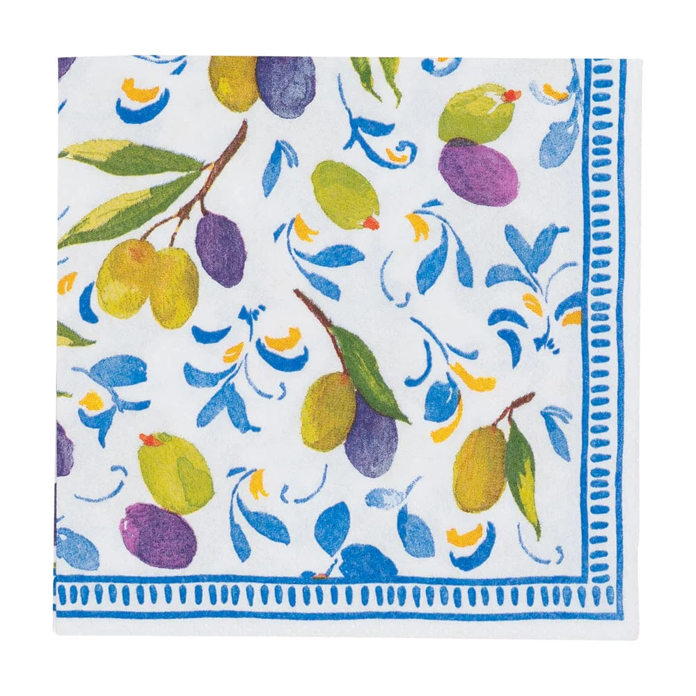 Mediterranean Blue Cocktail Napkins – Decorative Paper Napkins